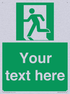 Custom Emergency Exit Left Sign